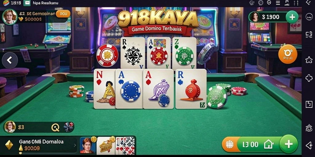 Screenshot gameplay 918KAYA yang menunjukkan keseruan bermain Domino.