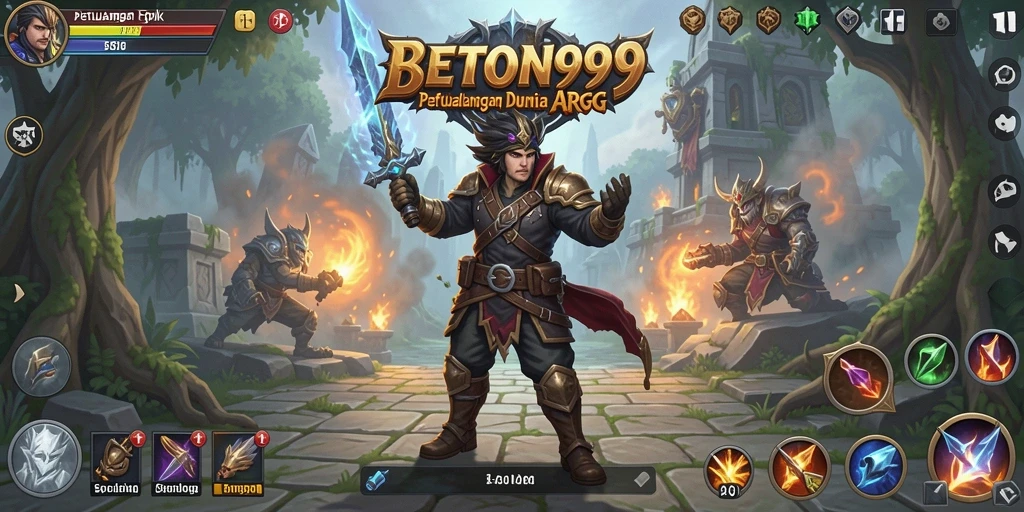 Tangkapan layar BETON999 menampilkan aksi pertarungan yang mendebarkan dalam dunia ARPG.