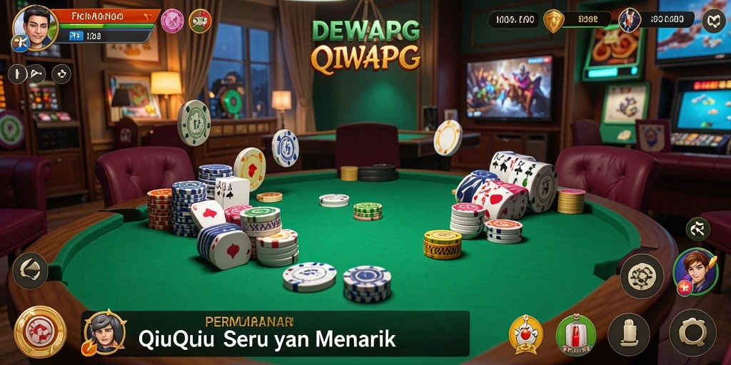 Tampilan gameplay DEWAPG yang seru dalam permainan QiuQiu.
