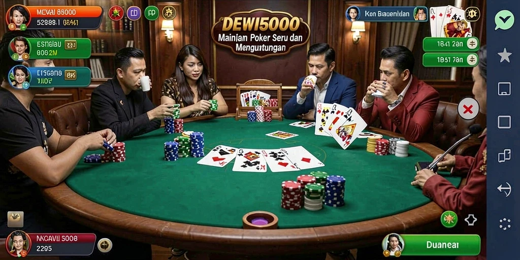 Tangkap momen seru dalam permainan poker DEWI5000.