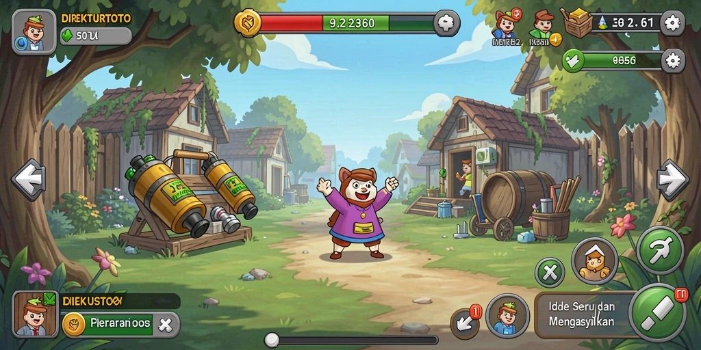 Tampilan gameplay DIREKTURTOTO yang menarik dan menawan.