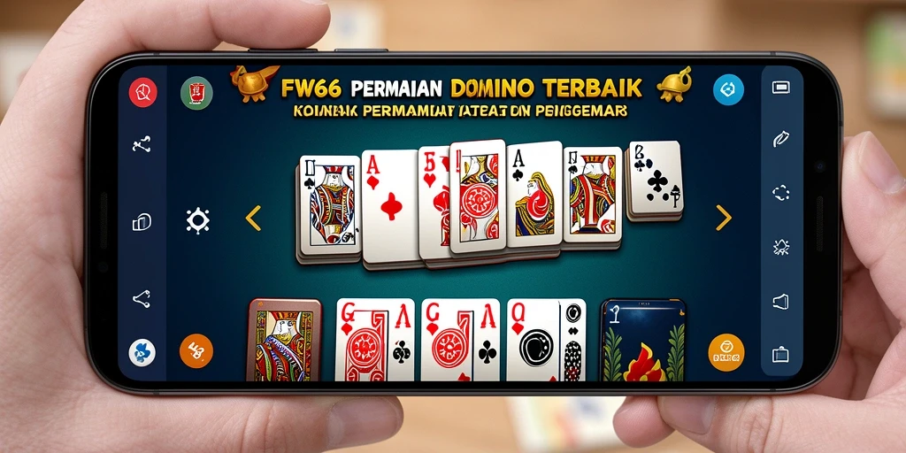 Screenshot gameplay FW66 yang menampilkan suasana permainan Domino.