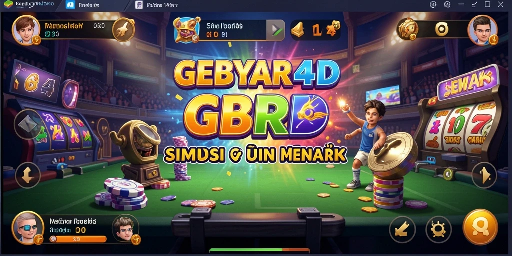 Screenshot dari GEBYAR4D menampilkan aksi simulasi yang mendebarkan.