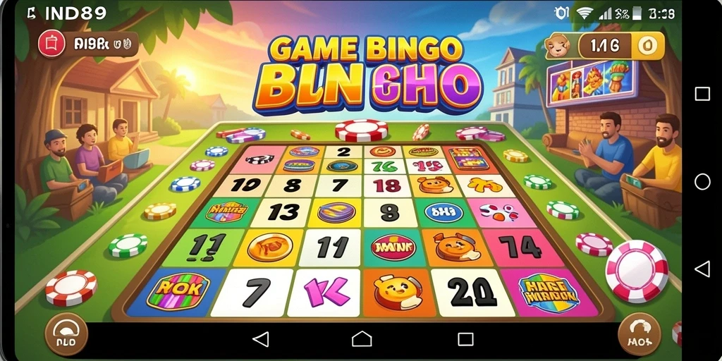 Tampilan gameplay seru dan menarik dalam game Bingo.
