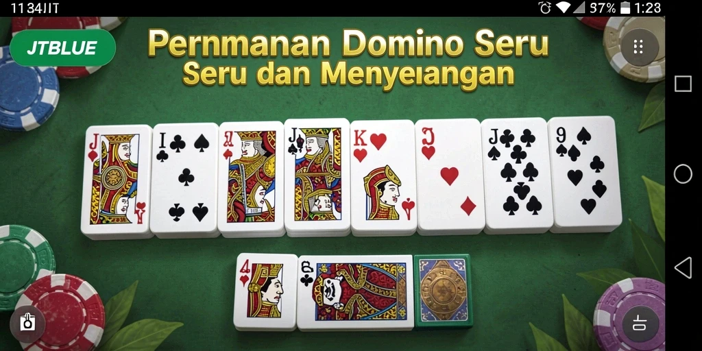 Tampilan gameplay JTBLUE yang menarik dan interaktif.