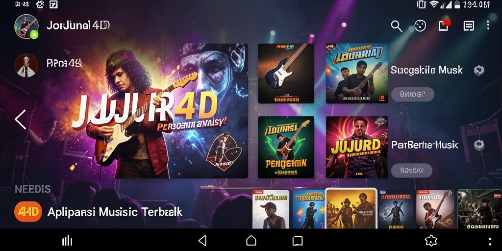 Tampilan gameplay JUJUR4D menampilkan interaksi seru dengan musik.