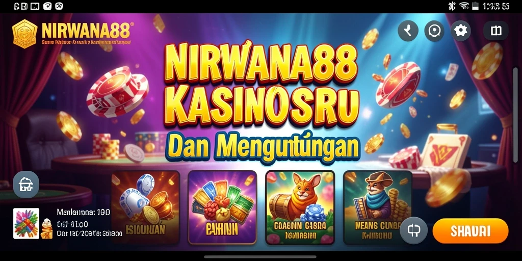 Tampilan screenshot utama NIRWANA88 menunjukkan gameplay kasino yang mengasyikkan.