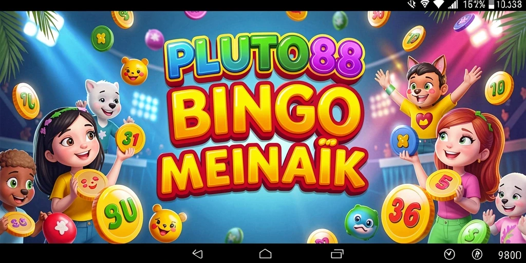 Tampilan interaktif dari gameplay Bingo di PLUTO88.