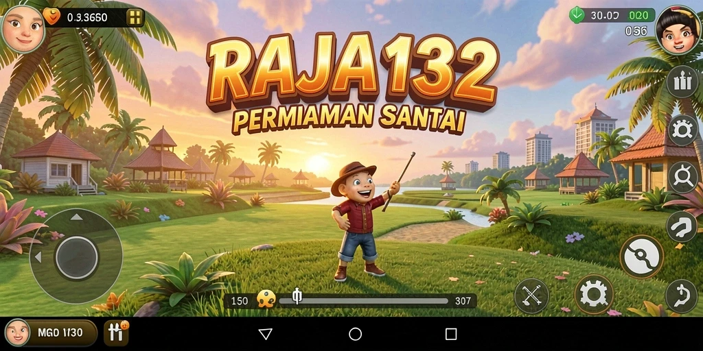 Tampilan gameplay RAJA132 yang seru dan penuh warna.