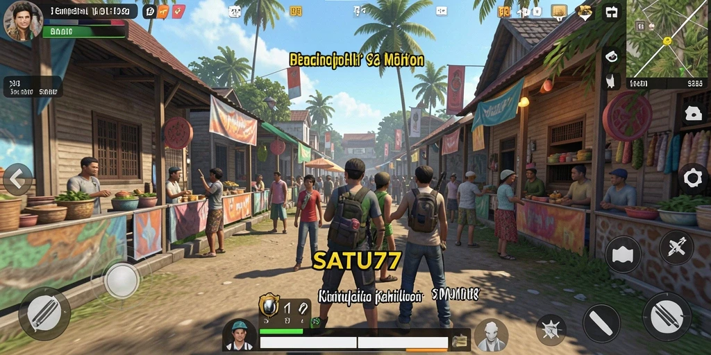 Tangkapan layar SATU77 menunjukkan gameplay simulasi kehidupan yang menarik.