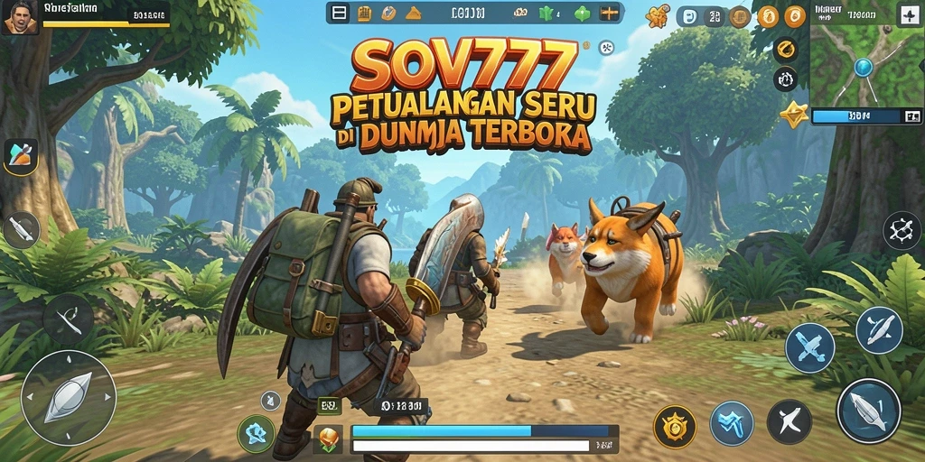 Tampilan gameplay SOV777 menunjukkan dunia terbuka yang luas dan penuh petualangan.