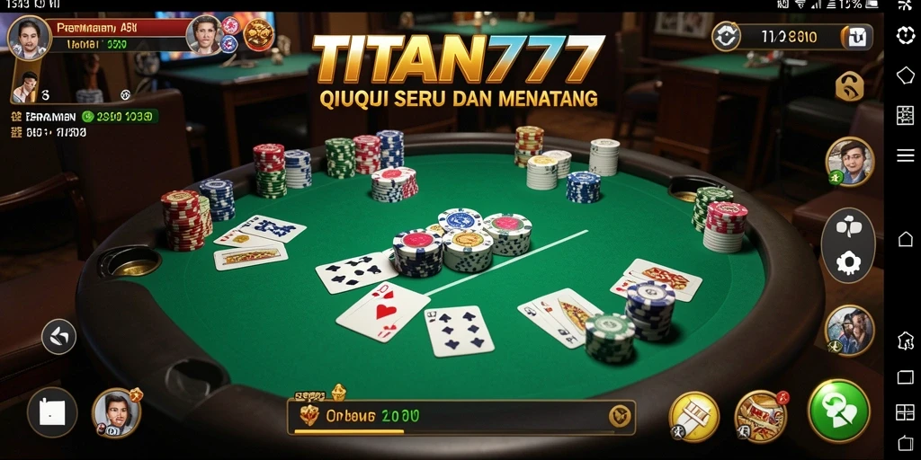 Gameplay QiuQiu yang seru dalam TITAN777.